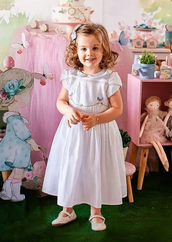 smocked holiday dresses Navy Smocked Holiday Dress in Navy, Size: 3 Months by Feltman Brothers