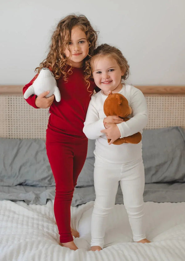 Holiday White Two - Piece Pajama Set - 