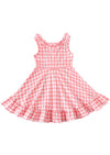 Pink Check Twirl Dress