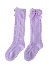 girls spanish bow socks lavender