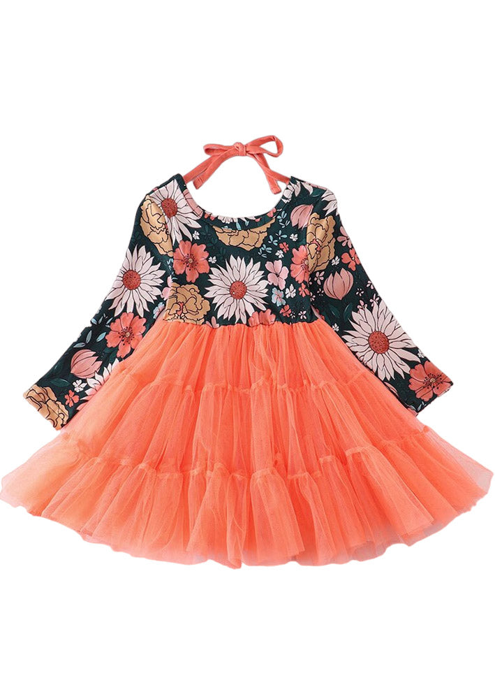 girls floral twirl dress