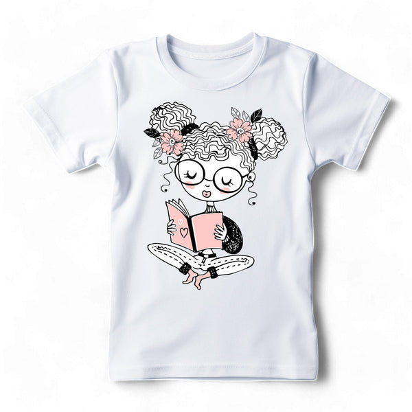 I like to Read Tee in Pink - 