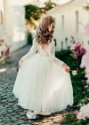 ivory tulle flower girl dresses