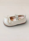 Juliette Flower Girl Ballet Flats in Pale Gold - 