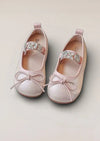Juliette Flower Girl Ballet Flats in Pale Pink - 