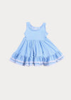Blue Gingham Meadow Twirl Dress | Girls Boutique Dress