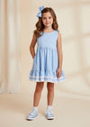 Kinsey Twirl Dress Blue Check - 