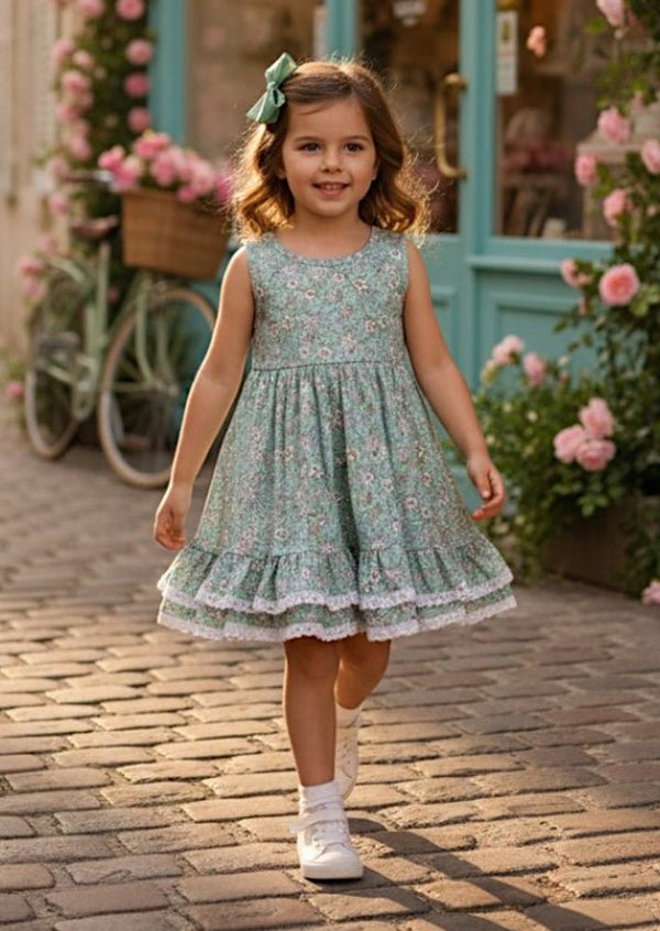 Kinsey Twirl Dress Green - 