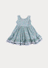 Green Blossom Petals Twirl Dress | Girls Boutique Dress