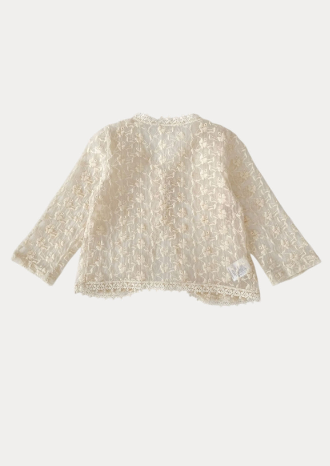 Single Button Lace Cardigan