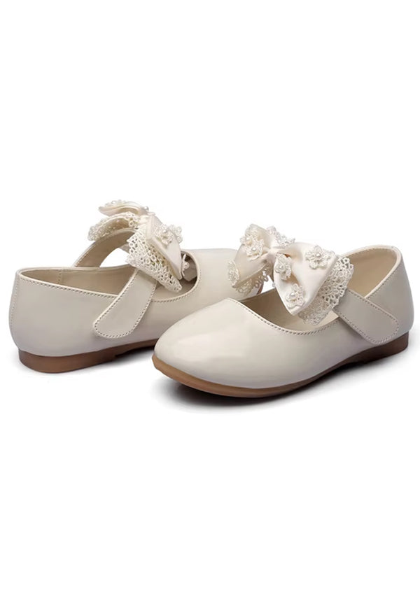 Lace Bow Flats