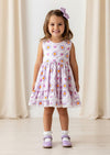 Lavender Blossoms Twirl Dress Pink Lavender - 