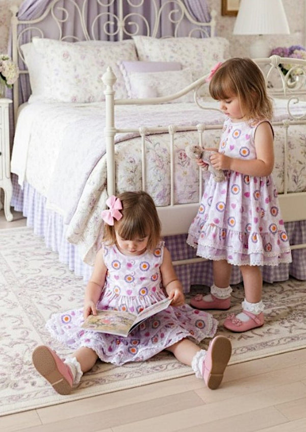 Lavender Blossoms Twirl Dress Pink Lavender - 