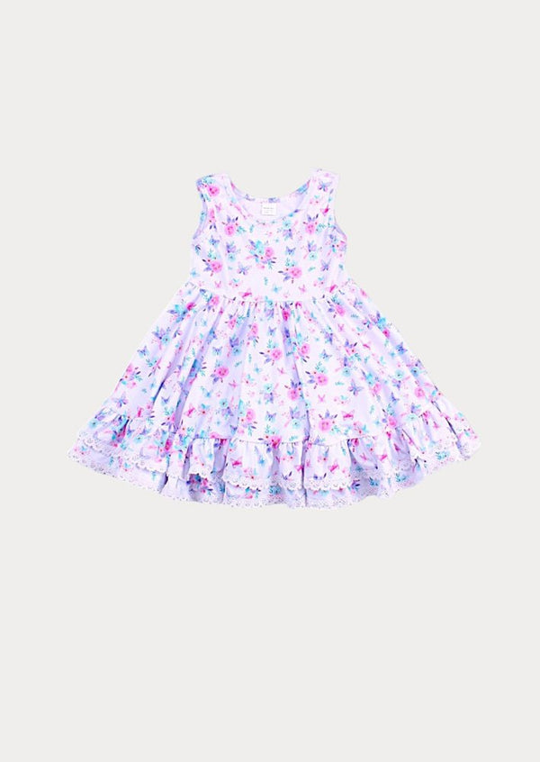 Lavender Garden Twirl Dress - 