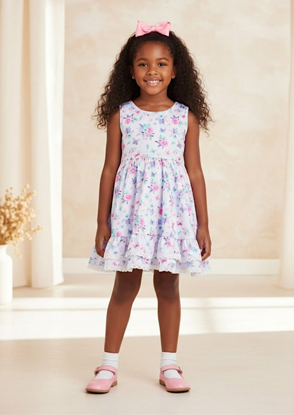 Lavender Garden Twirl Dress - 