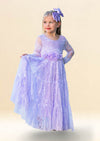 Lavender Lace Tiered Gown - 