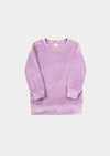 Lavender Long Sleeve Velour Crewneck & Pants - 