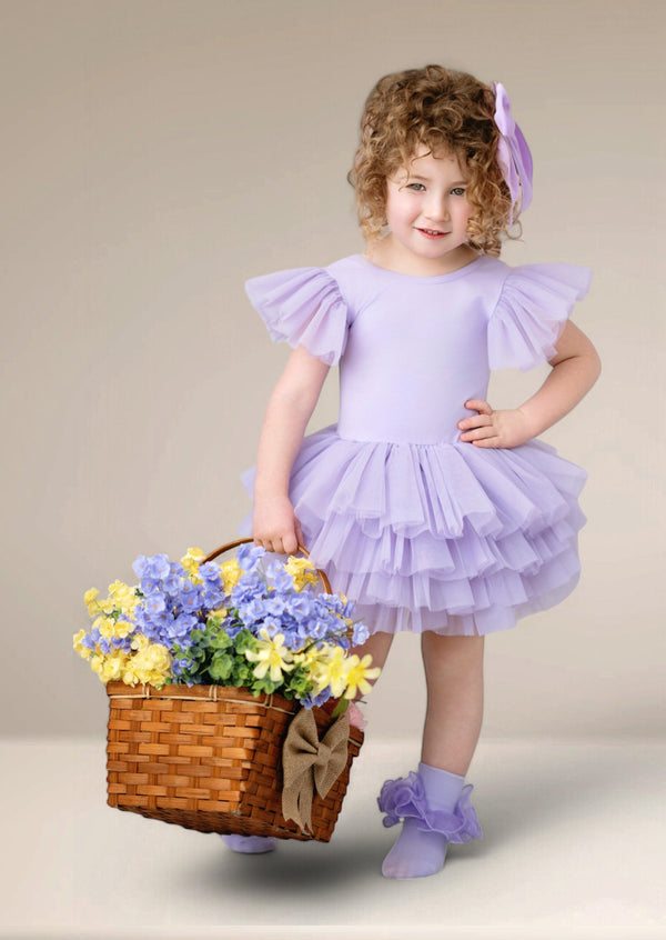 lavender girls tutu dress