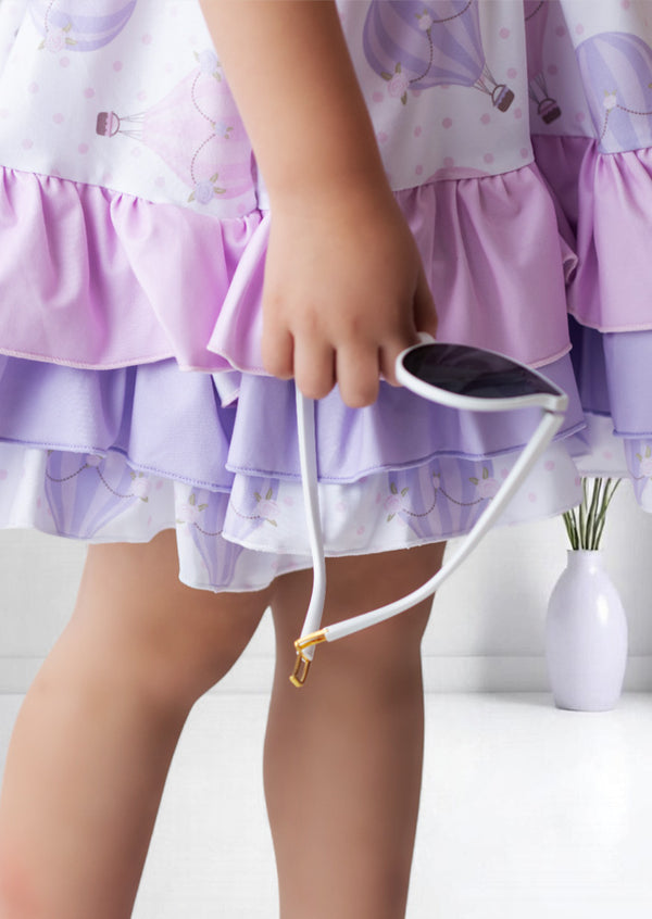 Lavender Balloons Birthday Dress