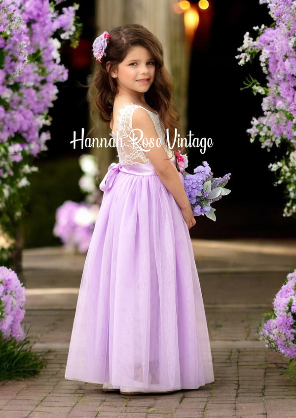 Lilac flower girl dresses cheap online