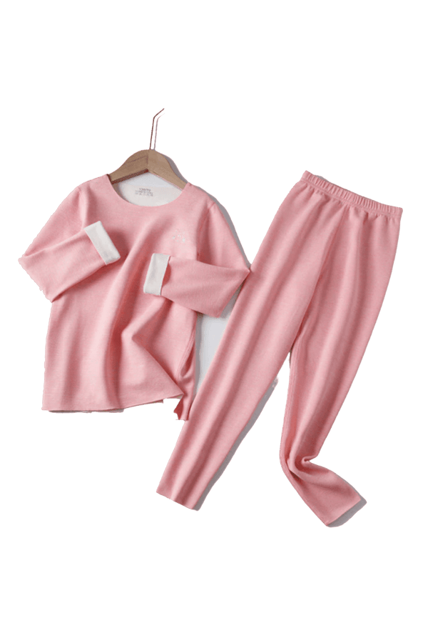 Long Sleeve Pajama in Soft Pink - 