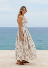 Lotus Dress in Beige - 