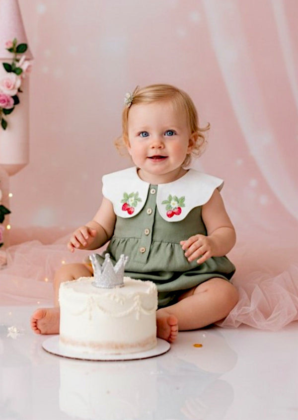 Lullaby Romper in Green - 