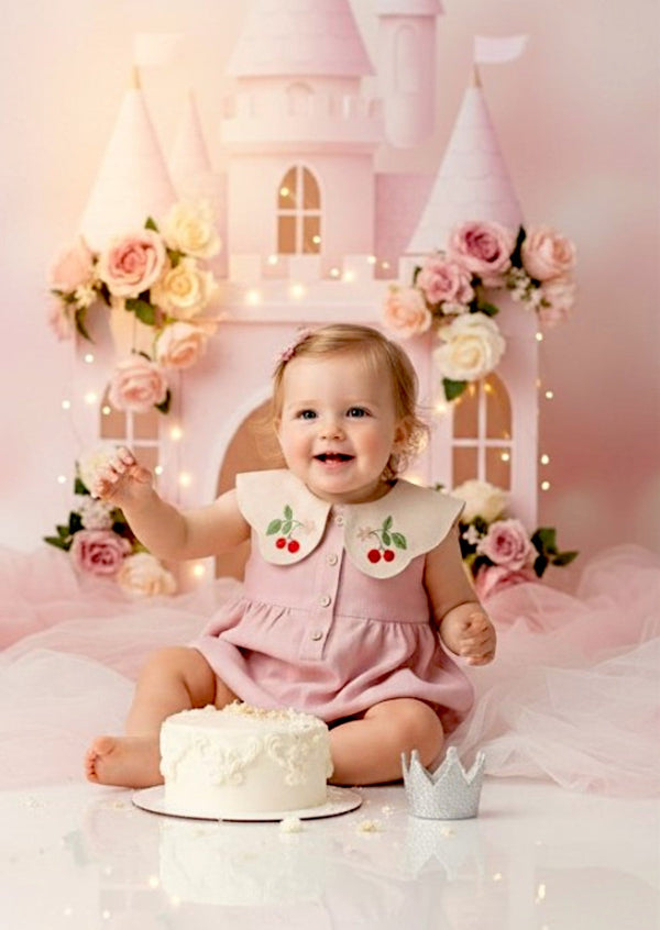Lullaby Romper in Pink - 