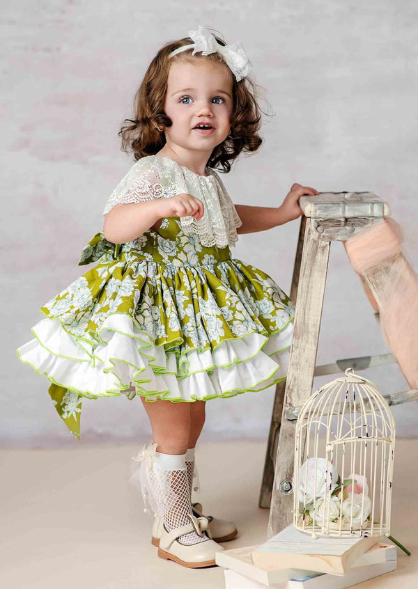 Mariah Classic Floral Vintage Dress - 