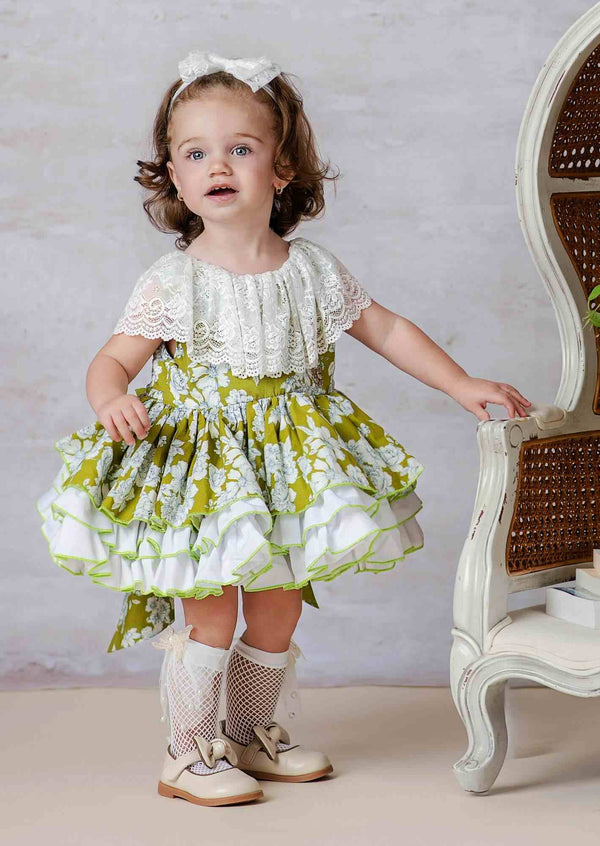 Mariah Classic Floral Vintage Dress - 