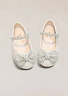 Maribel Flower Girl Flats in Beige - 
