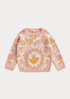 Metallic Abstract Sweater | Pink Gold - 