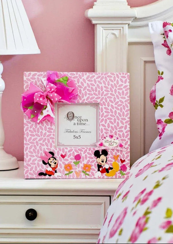 Minnie & Mickey Decorated Photo Frame - 