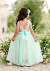 mint and white flower girl dresses for toddlers