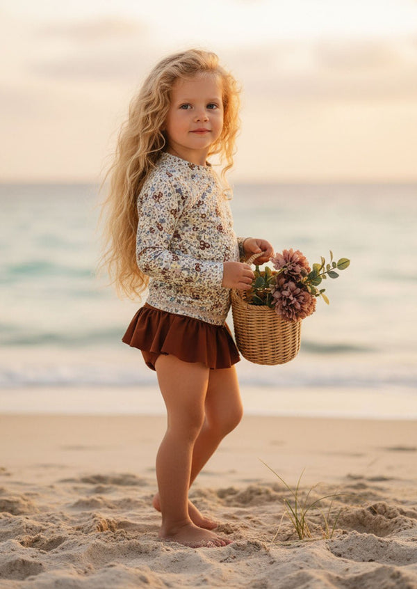 Moana 2 Piece Swimsuit in Terracotta - 