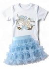 My Little Friends Tee in Blue - 