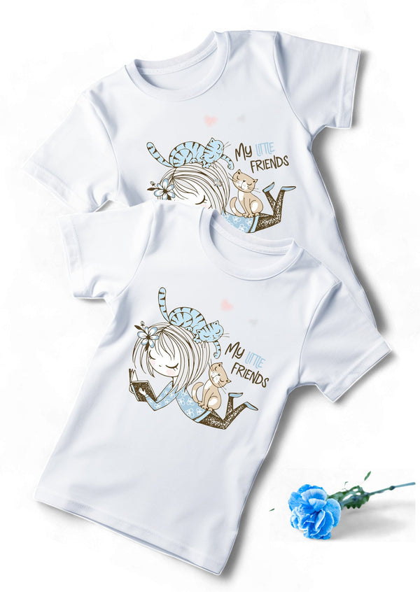 My Little Friends Tee in Blue - 