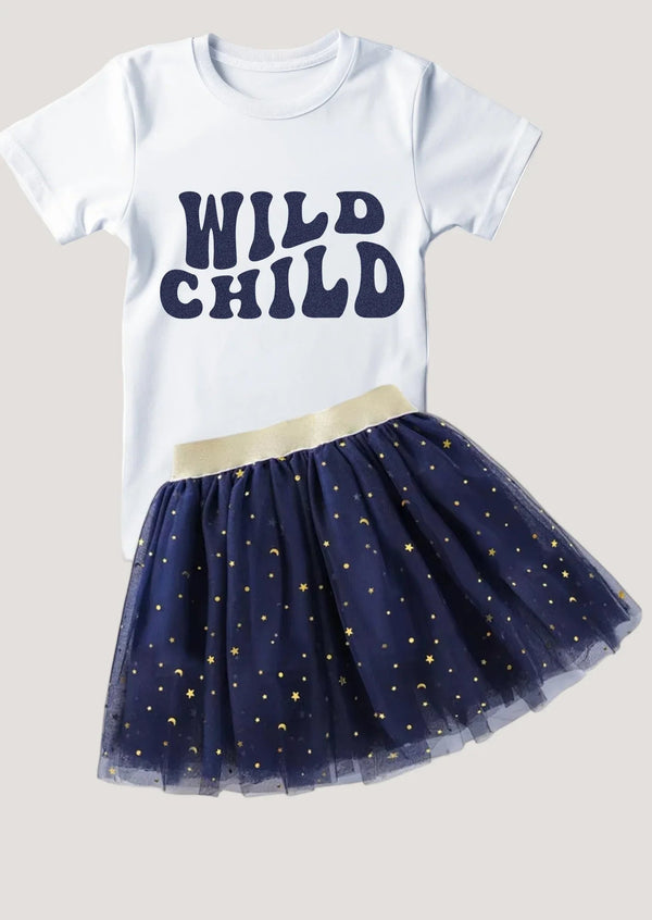Navy Moon and Stars Tutu - 