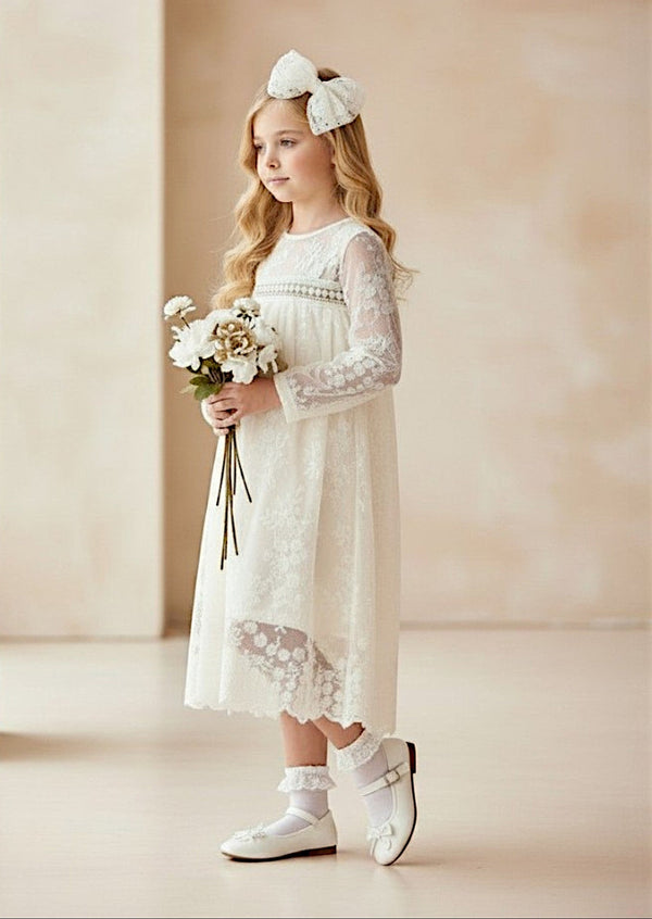 Noralee Beige Lace Dress - 