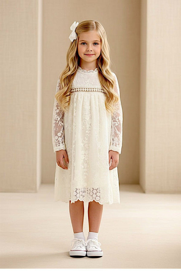 Noralee Beige Lace Dress - 