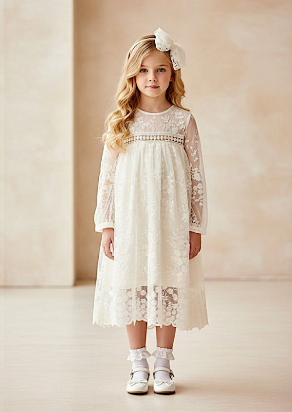 Noralee Beige Lace Dress - 