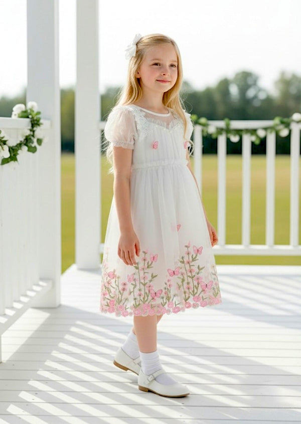 Novelee Pink Butterfly Dress - 