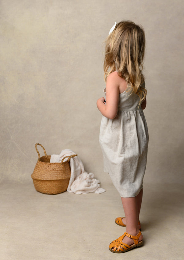 Oatmeal Linen Cami Dress