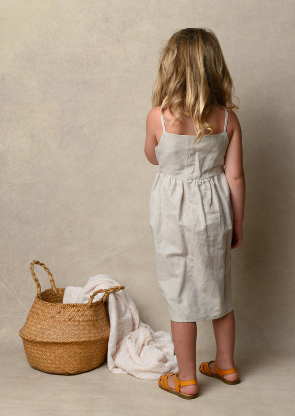 Oatmeal Linen Cami Dress