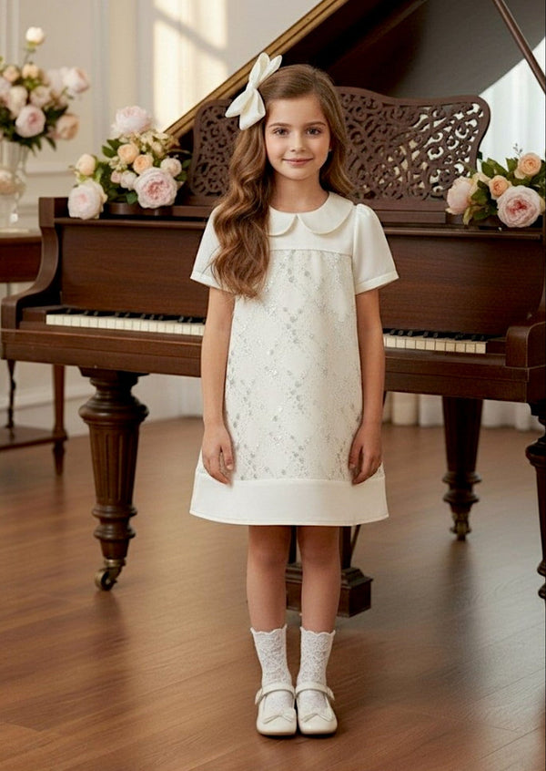 Paizlee Dress in Ivory - 