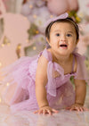 Pansy Thistle Tutu Romper || Pansy Purple - 