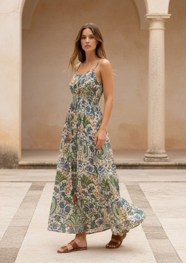 Passerine Dress in Green - 