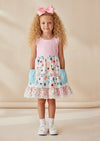 Patchwork Petals Twirl Dress - 