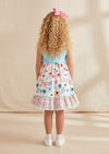 Patchwork Petals Twirl Dress - 