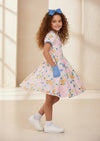 Peach Blossoms Polka Dot Twirl Dress - 